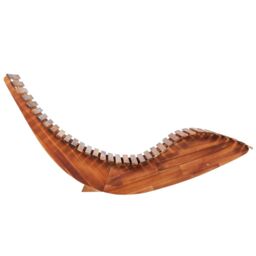 Berkfield Home Rocking Sun Loungers 2 pcs Acacia Wood in Brown - thumbnail 3