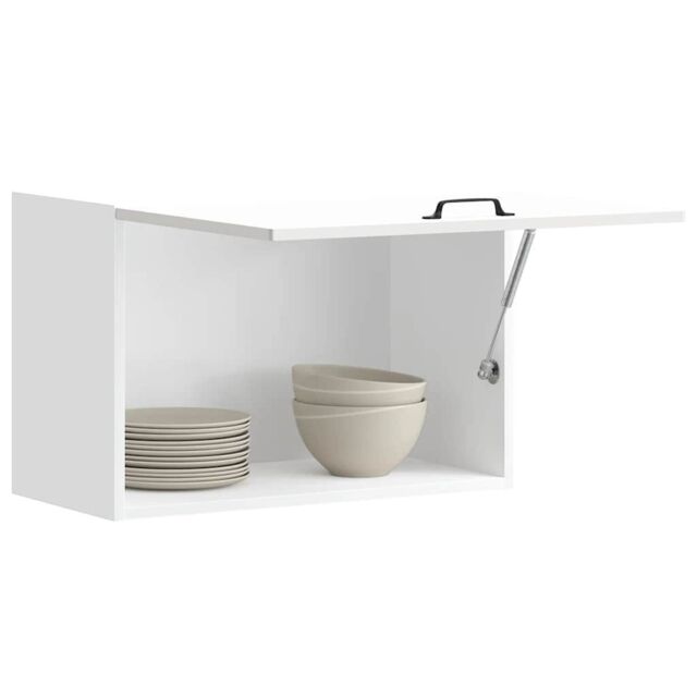 Berkfield Home Kitchen Wall Cabinet Kalmar High Gloss White Engineered Wood - image 1