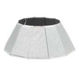 Christmas Village Diamond Glossy Christmas Tree Skirt in Silver - Size: 1 Pack