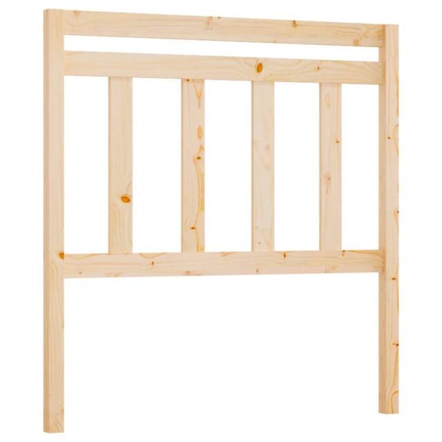 Berkfield Home Bed Headboard 81x4x100 cm Solid Wood Pine in Light Tan - Size: 81 x 4 x 100 cm - image 1