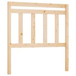 Berkfield Home Bed Headboard 81x4x100 cm Solid Wood Pine in Light Tan - Size: 81 x 4 x 100 cm - thumbnail 1