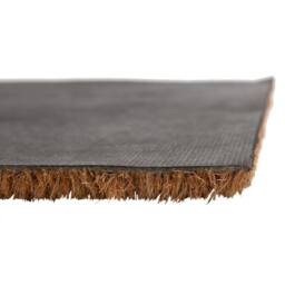 Havendro Coir Door Mat Natural Indoor Outdoor Welcome 60×40cm Leopard Heart in Brown - Size: 40 cm x 60 cm - thumbnail 3