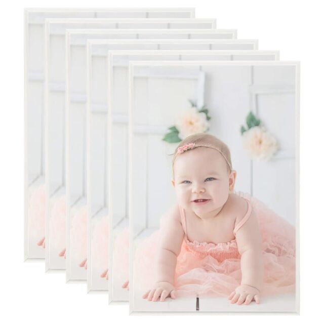 Berkfield Home Photo Frames Collage 5 pcs for Wall or Table Silver 70x90cm MDF - Size: 70x90 cm - image 1
