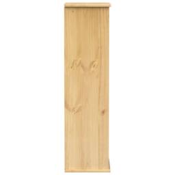Berkfield Home CD Cabinet Corona 40x30x110 cm Solid Wood Pine in Brown - Size: 40 x 30 x 110 cm - thumbnail 5