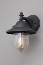 BHS Lighting Trent Outdoor Wall Light in Dark Grey - thumbnail 2