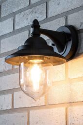 BHS Lighting Trent Outdoor Wall Light in Dark Grey - thumbnail 4