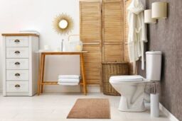 New Edge Blinds Marlow Collection Soft Touch Non-Slip Bathroom Rug in Brown - Size: 60 cm x 45 cm - thumbnail 3