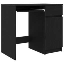 Berkfield Home Desk Black Oak 86x49x76 cm Engineered Wood - Size: 86 x 49 x 76 cm - thumbnail 2