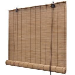 Berkfield Home Bamboo Roller Blinds 2 pcs 150 x 220 cm Brown - thumbnail 3