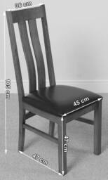 Thats Furniture Kuba 180 x 90 cm Chunky Oak Dining Table & 8 Princeton Chairs in Brown - thumbnail 9