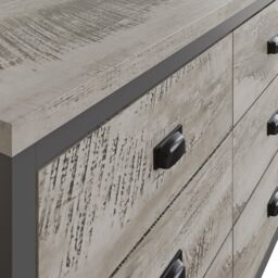 GFW Boston 3+3 Drawer Chest in Grey - thumbnail 4