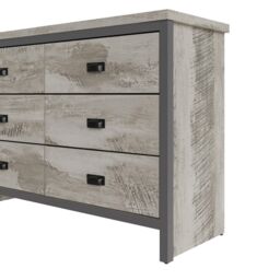 GFW Boston 3+3 Drawer Chest in Grey - thumbnail 3