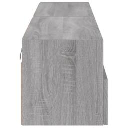 Berkfield Home TV Wall Cabinets 2 pcs Grey Sonoma 80x30x30 cm Engineered Wood - Size: 80 x 30 x 30 cm - thumbnail 9