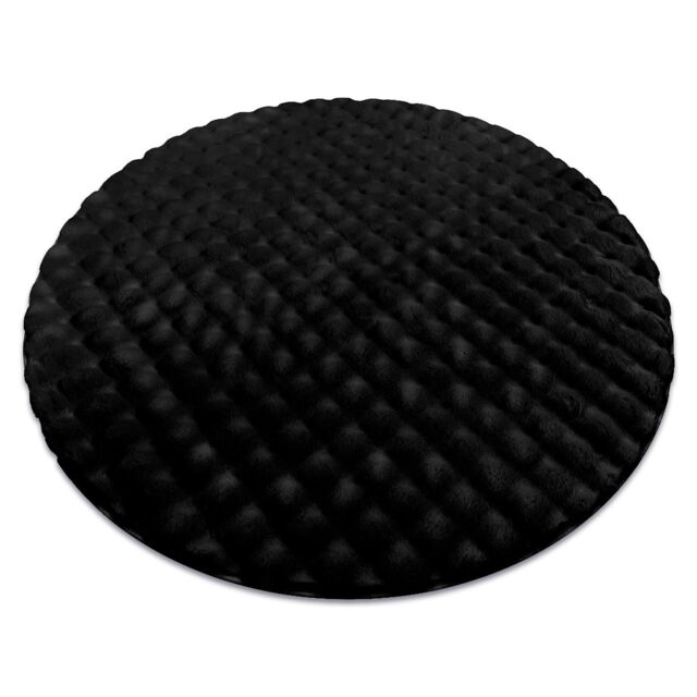 RugsX Bubble Rug in Black - Size: 120 cm diameter - image 1