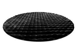RugsX Bubble Rug in Black - Size: 120 cm diameter - thumbnail 4