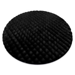 RugsX Bubble Rug in Black - Size: 120 cm diameter - thumbnail 1