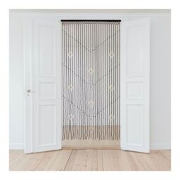 JVL Tuscany Beaded Door Curtain - Arrow in Light Brown - Size: 90 cm width x 175 cm drop - thumbnail 2