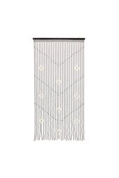 JVL Tuscany Beaded Door Curtain - Arrow in Light Brown - Size: 90 cm width x 175 cm drop - thumbnail 1