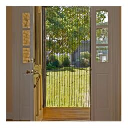 JVL Tuscany Beaded Door Curtain - Arrow in Light Brown - Size: 90 cm width x 175 cm drop - thumbnail 3