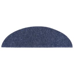 Berkfield Home Self-adhesive Stair Mats 5 pcs Blue 56x17x3 cm Needle Punch - Size: Medium - thumbnail 5