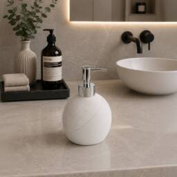 Showerdrape Ripple Textured 3 Piece Bathroom Accessory Set in White - thumbnail 9
