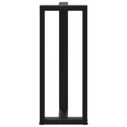 Berkfield Home Bar Table Legs T-Shaped¬†2 pcs Black 40x35x(100-101) cm Steel - thumbnail 6