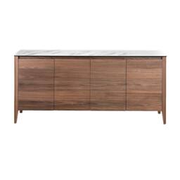 Angel Cerda Walnut sideboard with porcelain marble top in Brown - thumbnail 2