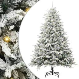 Berkfield Home Artificial Pre-lit Christmas Tree with Ball Set Green 240 cm - thumbnail 2