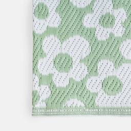 OHS Daisy Reversible Outdoor Garden Rug Waterproof Area Mat - Size: 80 cm x 150 cm - thumbnail 4