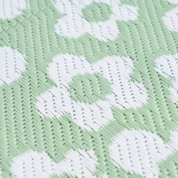 OHS Daisy Reversible Outdoor Garden Rug Waterproof Area Mat - Size: 80 cm x 150 cm - thumbnail 6