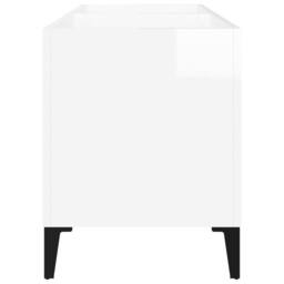 Berkfield Home Record Cabinet High Gloss White 74.5x38x48 cm Engineered Wood - thumbnail 6