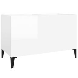 Berkfield Home Record Cabinet High Gloss White 74.5x38x48 cm Engineered Wood - thumbnail 3