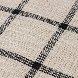 Yard Beni Slub Cotton Check Throw in Off-White - Size: 130 cm x 180 cm - thumbnail 2