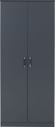 Seconique Dakotia 2 Door Wardrobe in Dark Grey - thumbnail 2