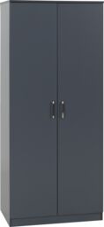 Seconique Dakotia 2 Door Wardrobe in Dark Grey - thumbnail 3