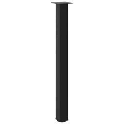 Berkfield Home Coffee Table Legs 4 pcs Black 90-92 cm Steel - thumbnail 4