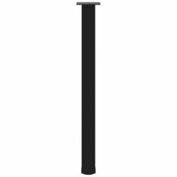 Berkfield Home Coffee Table Legs 4 pcs Black 90-92 cm Steel - thumbnail 6
