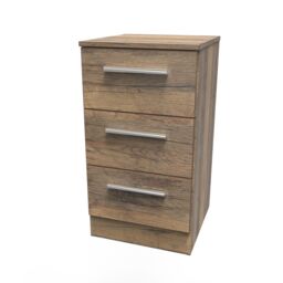 Ready Assembled 2 U Trent 3 Drawer Bedside Cab(Ready Assembled) in Dark Brown - thumbnail 3