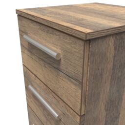Ready Assembled 2 U Trent 3 Drawer Bedside Cab(Ready Assembled) in Dark Brown - thumbnail 4