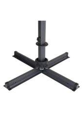 H&O Direct 3m x 3m Dark Grey Square Rotating Outdoor Cantilever Parasol - thumbnail 5