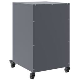 Berkfield Home Bedside Cabinet Anthracite 36x39x59 cm Steel in Charcoal - Size: 36 x 39 x 59 cm - thumbnail 8