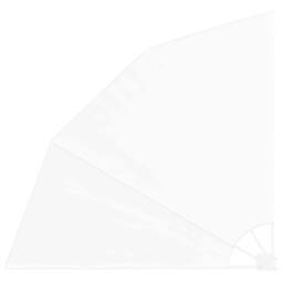 Berkfield Home Modern Balcony Privacy Screen Folding Manual White 140 x 140 cm Fabric - thumbnail 3