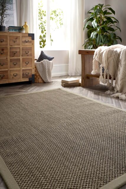 Origin s Sisal Rug Sage Green with Sage Green Border 200x290 in Medium Beige - Size: 200 cm x 290 cm - image 1