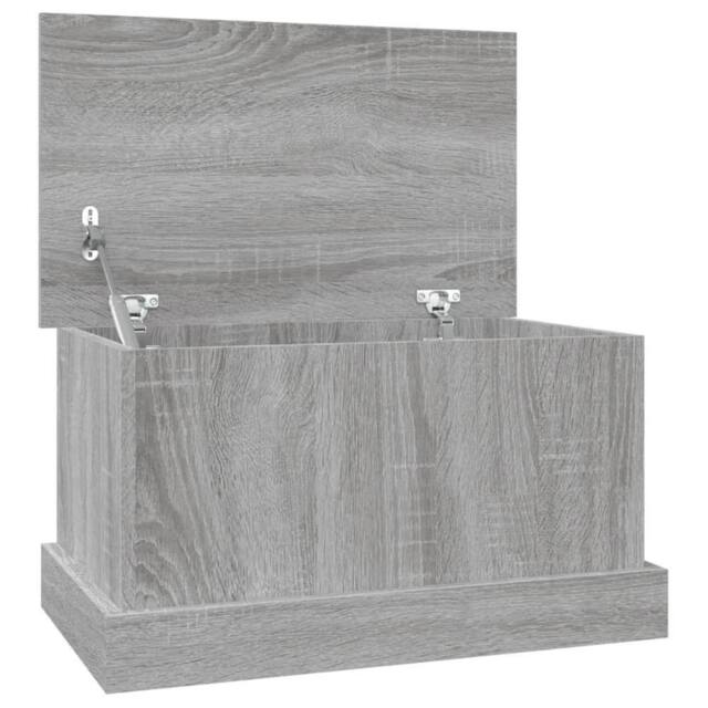 Berkfield Home Storage Box Grey Sonoma 50x30x28 cm Engineered Wood - Size: 50 x 30 x 28 cm - image 1