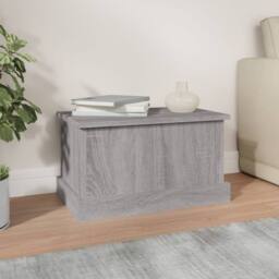 Berkfield Home Storage Box Grey Sonoma 50x30x28 cm Engineered Wood - Size: 50 x 30 x 28 cm - thumbnail 3