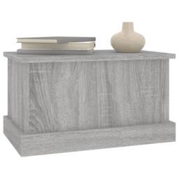 Berkfield Home Storage Box Grey Sonoma 50x30x28 cm Engineered Wood - Size: 50 x 30 x 28 cm - thumbnail 4