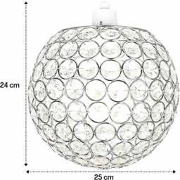 EONLION Modern Crystal Drop Chandelier Shade, Acrylic in Clear - thumbnail 2