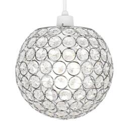 EONLION Modern Crystal Drop Chandelier Shade, Acrylic in Clear - thumbnail 1