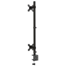 Berkfield Home Dual Monitor Stand Black Steel VESA 75/100 mm - thumbnail 5