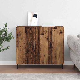 Berkfield Home Sideboard with Storage with Door Brown 90 x 34 x 80 cm Engineered wood - thumbnail 4